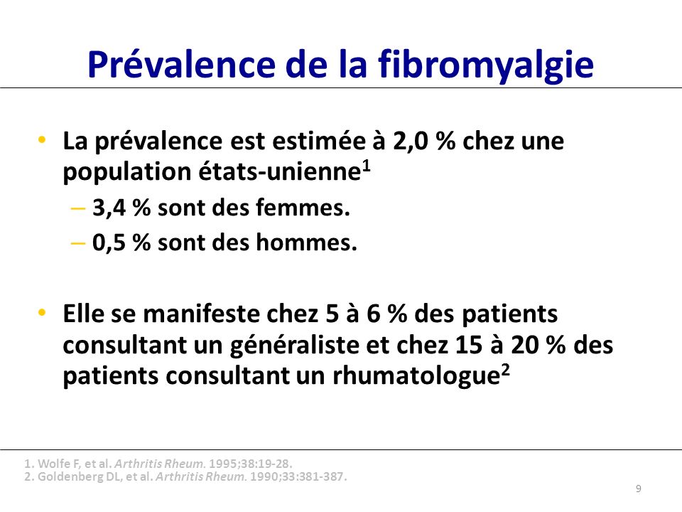 Prévalence Fibromyalgie